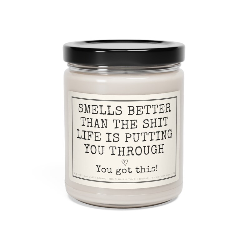 Motivational Candle, You got this, Get well gift, Tough times gift, Divorce gift, Warrior gift, Encouragement gifts, Candle Gifts image 8