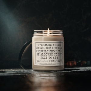 Funny Coworker gift, Coworker Candle, Co worker gifts, Christmas gift for coworkers, Colleague gift, funny gift for work bestie candle gifts image 8