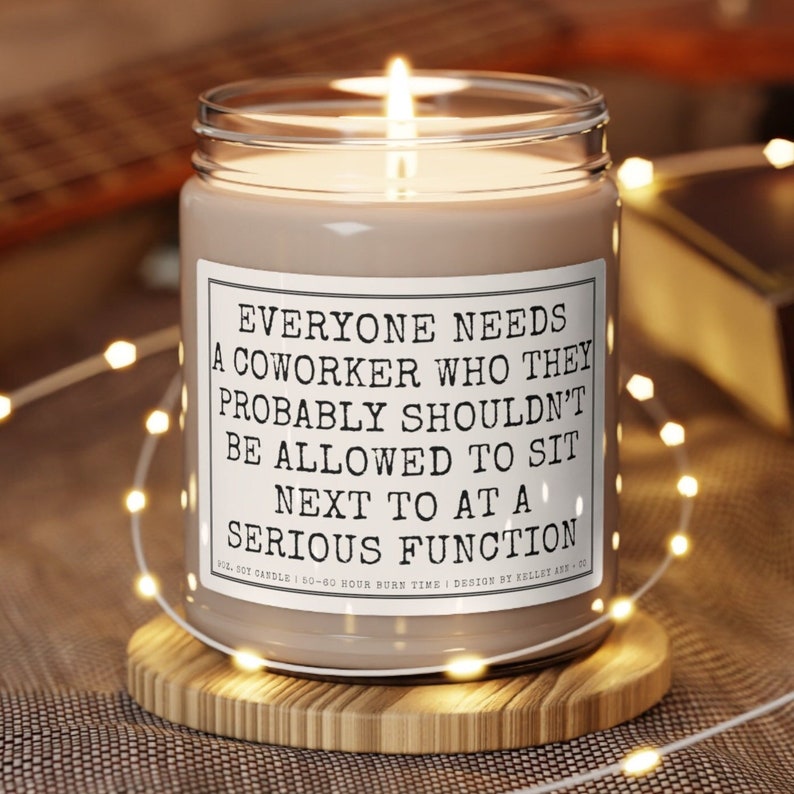 Funny Coworker gift, Coworker Candle, Co worker gifts, Christmas gift for coworkers, Colleague gift, funny gift for work bestie candle gifts image 1