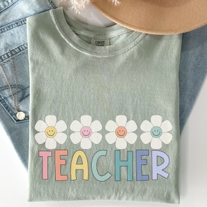 Elementary teacher shirts, Comfort colors teacher shirts, Spring teacher shirts, Floral teacher shirts, Cute Teacher t shirts