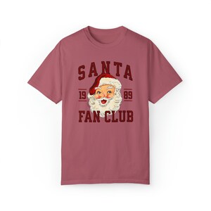 Vintage Santa Shirt Retro Santa shirt, Vintage Santa tee, Custom Christmas Shirts, Santa Face Shirt, Christmas comfort colors shirt Crimson