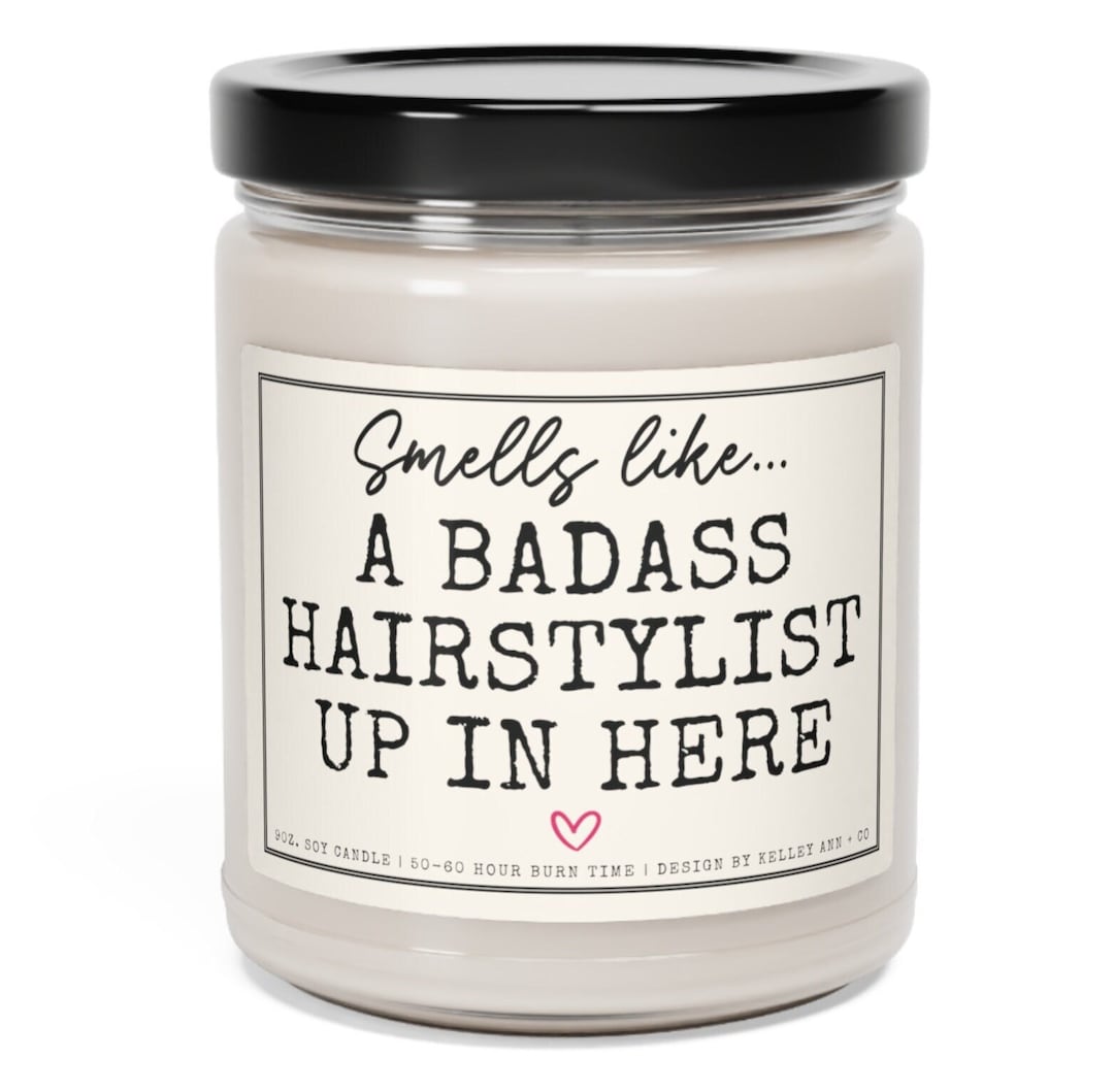 Hairstylist Gifts, Christmas Gift for Hairstylist, Gift for Hairdresser, Hairstylist Candle