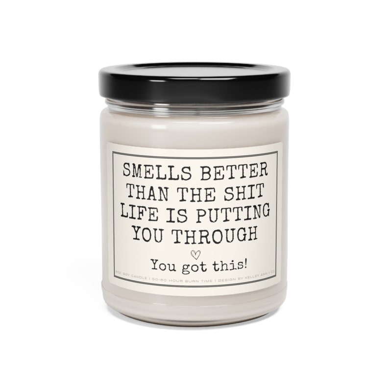 Motivational Candle, You got this, Get well gift, Tough times gift, Divorce gift, Warrior gift, Encouragement gifts, Candle Gifts image 4