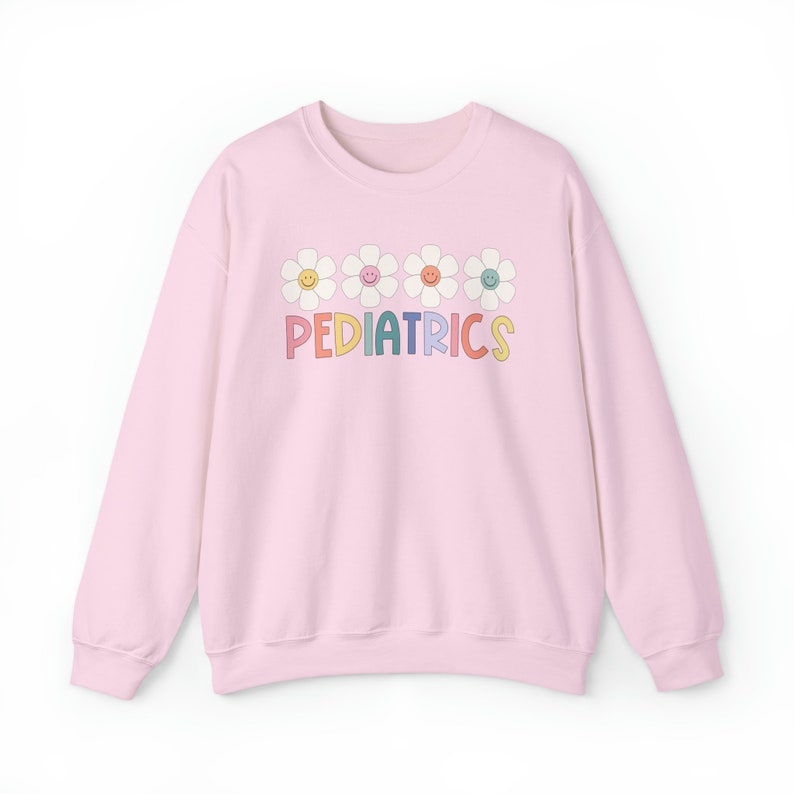 Pediatrics Sweatshirt, Pediatrics Shirt, Pediatric Nurse Sweatshirt, Peds Sweatshirt, Pediatric Nurse Gift, PEDS Gifts, Plus size peds shirt Light Pink