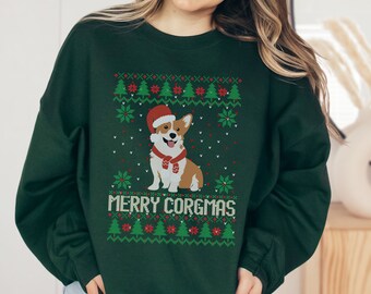 Corgi Christmas Sweater, Corgi Sweatshirt, Corgi Gift for Corgi