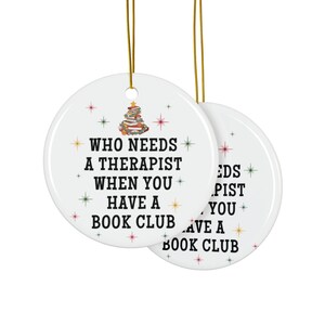 Weihnachtsgeschenke für Buchclubs, Weihnachtsschmuck für Buchclubs, lustige Geschenke für Buchclubgruppen, Weihnachtsschmuck für Buchclubs Bild 6