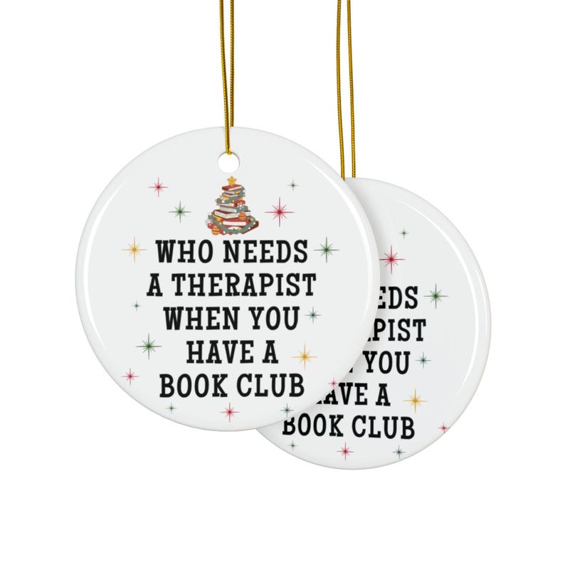 Weihnachtsgeschenke für Buchclubs, Weihnachtsschmuck für Buchclubs, lustige Geschenke für Buchclubgruppen, Weihnachtsschmuck für Buchclubs Bild 6