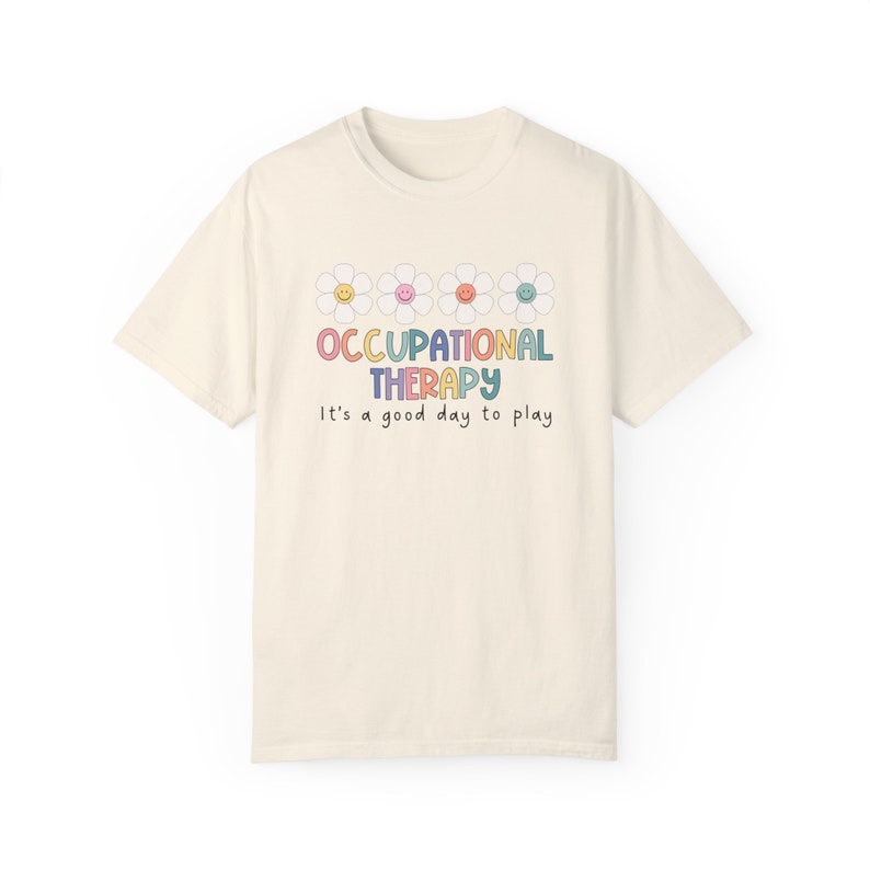 Occupational Therapy Shirt, Occupational Therapy group shirts, OT Shirts, OTA Shirts, Retro Occupational Therapy Shirt, Good day to play Ivory