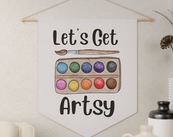 Art Classroom decor, Art room wall decor Artist Pennant, Artist gift, gift for painter, Art teacher wall art, Art Teacher gift, Artsy sign