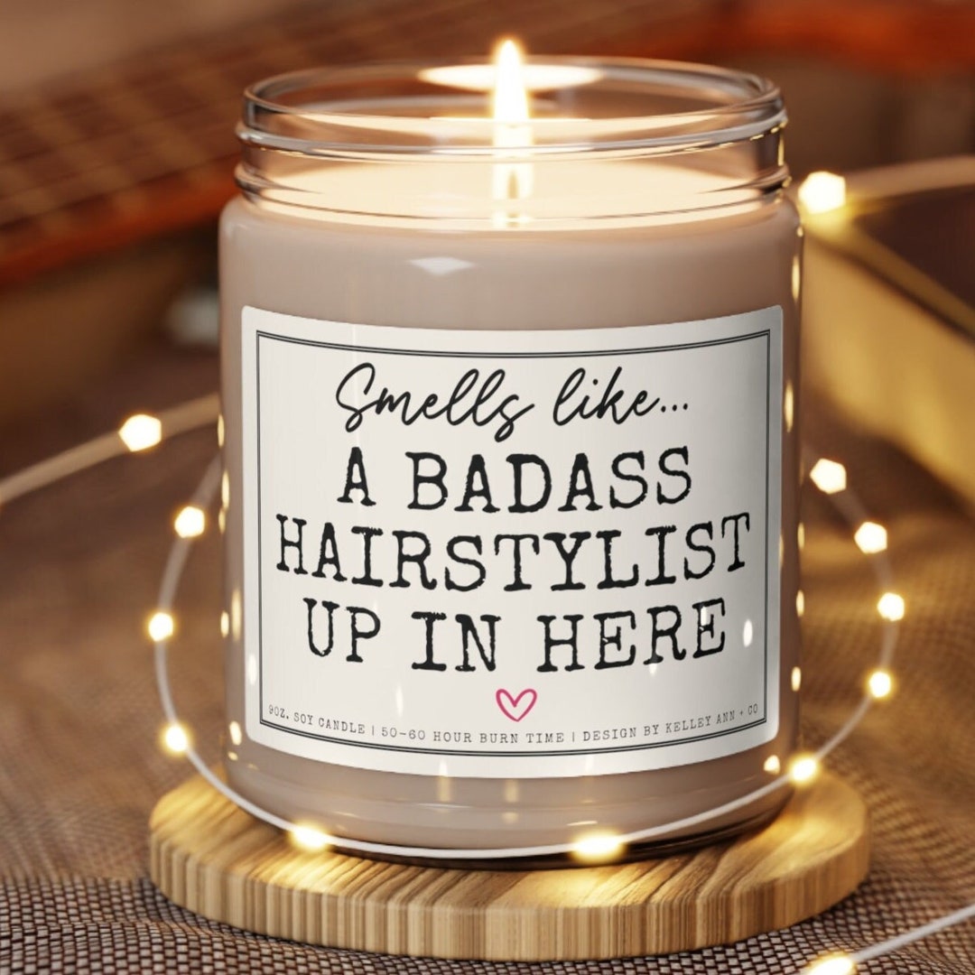 Hairstylist Gifts, Christmas Gift for Hairstylist, Gift for Hairdresser, Hairstylist Candle