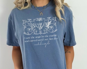 Michelangelo Shirt, Poet Shirt, Renaissance Shirt, Angel shirt, Artist Gift, Art Teacher Shirts, Art History Shirt, Literary Shirt, Art tee