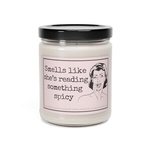 Romance book lover gift, Spicy book gift for book lover, Smells like candle, Romance reader gift, Smut lover gift, Smut Candle image 2