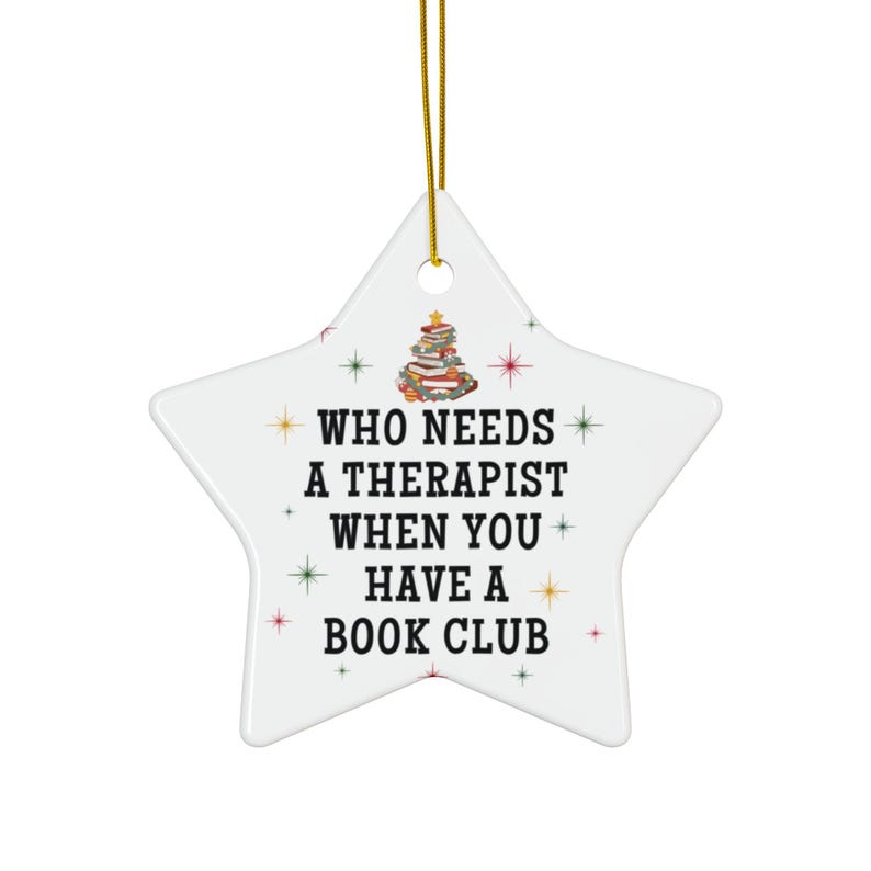Weihnachtsgeschenke für Buchclubs, Weihnachtsschmuck für Buchclubs, lustige Geschenke für Buchclubgruppen, Weihnachtsschmuck für Buchclubs Bild 7