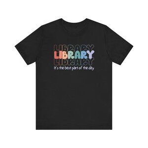 School Librarian Shirt, Library Shirt, back to school shirts, Library clerk shirt, Library day shirt, Plus size Librarian shirt image 4