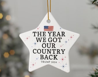 Trump Ornament, Trump gift, Funny Trump gift, President Trump Ornaments, Gift for Trump Supporter, Trump Christmas gift