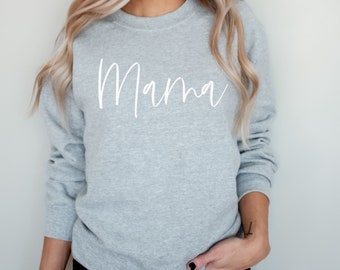 Mama Sweatshirt, Minimalist shirt, New Mom Gifts, Cute Mama Sweater, Mothers day gift, first mothers day gift, Mama sweater, Mama crewneck