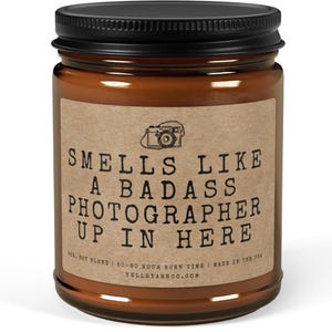 Regalo de agradecimiento para fotógrafo, Regalo para fotógrafo de bodas, Vela de agradecimiento para fotógrafo, Regalo para fotógrafos, Ideas de regalos para fotógrafos