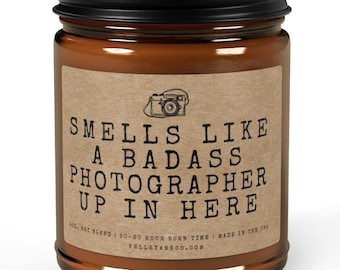 Photographer thank you gift, Wedding photographer gift, Thank you candle for Photographer, Gift for Photographers, Photographer gift ideas