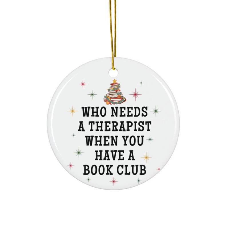 Weihnachtsgeschenke für Buchclubs, Weihnachtsschmuck für Buchclubs, lustige Geschenke für Buchclubgruppen, Weihnachtsschmuck für Buchclubs Bild 5