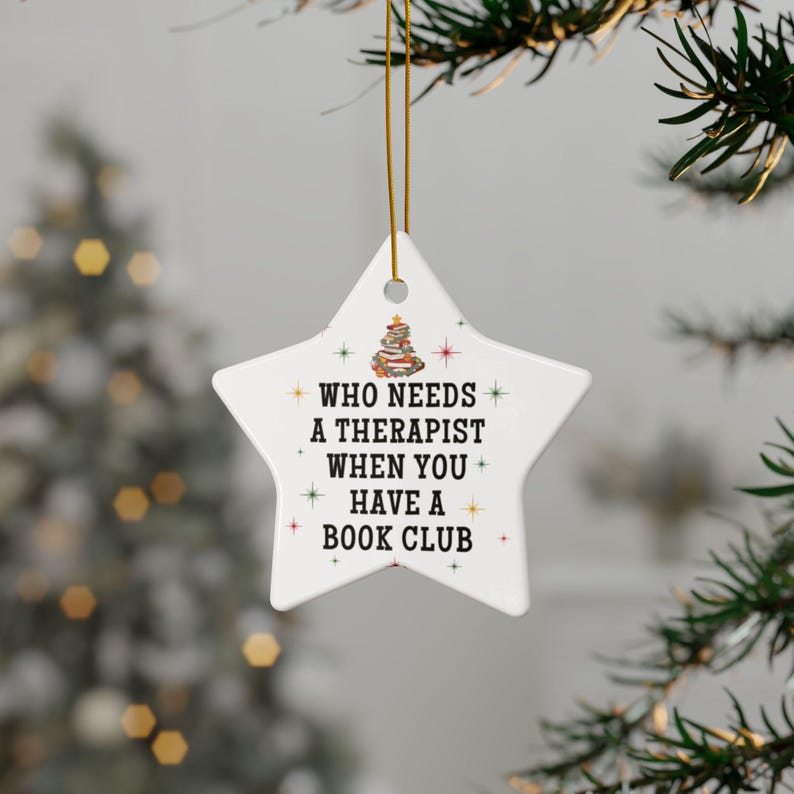 Weihnachtsgeschenke für Buchclubs, Weihnachtsschmuck für Buchclubs, lustige Geschenke für Buchclubgruppen, Weihnachtsschmuck für Buchclubs Bild 9