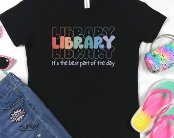 Kids Library Shirt, Match the Librarian T shirt, Librarian for the day kids tee