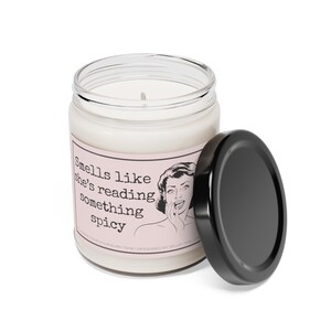 Romance book lover gift, Spicy book gift for book lover, Smells like candle, Romance reader gift, Smut lover gift, Smut Candle image 3