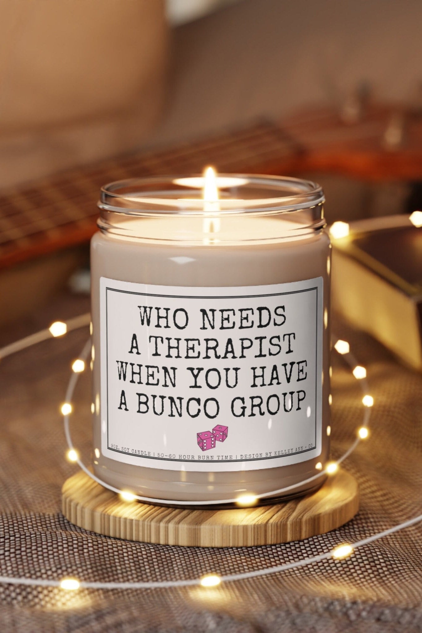 Bunco Group gifts, Bunco Gifts, Funny Bunco Gifts, Bunco Candle, Gift for Bunco Groups, Bunco Babes gift, Bunco party gifts, Bunco Prizes