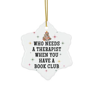Weihnachtsgeschenke für Buchclubs, Weihnachtsschmuck für Buchclubs, lustige Geschenke für Buchclubgruppen, Weihnachtsschmuck für Buchclubs Bild 8