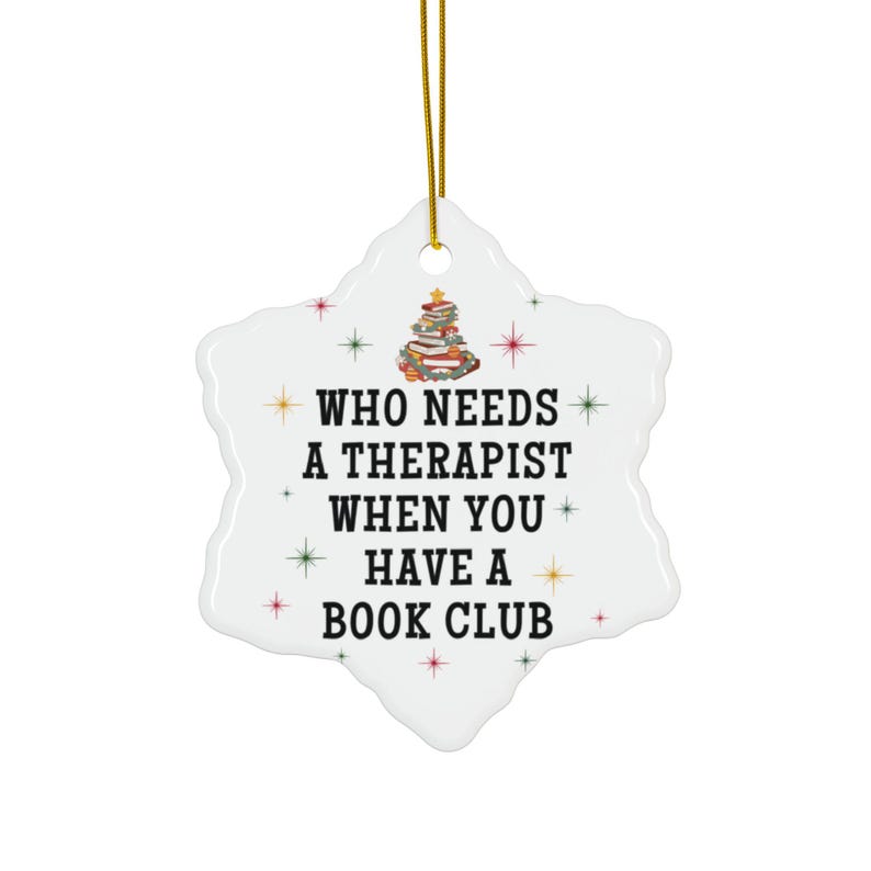 Weihnachtsgeschenke für Buchclubs, Weihnachtsschmuck für Buchclubs, lustige Geschenke für Buchclubgruppen, Weihnachtsschmuck für Buchclubs Bild 8