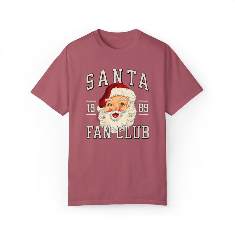 Vintage Santa Shirt Retro Santa shirt, Vintage Santa tee, Custom Christmas Shirts, Santa Face Shirt, Christmas comfort colors shirt, Crimson