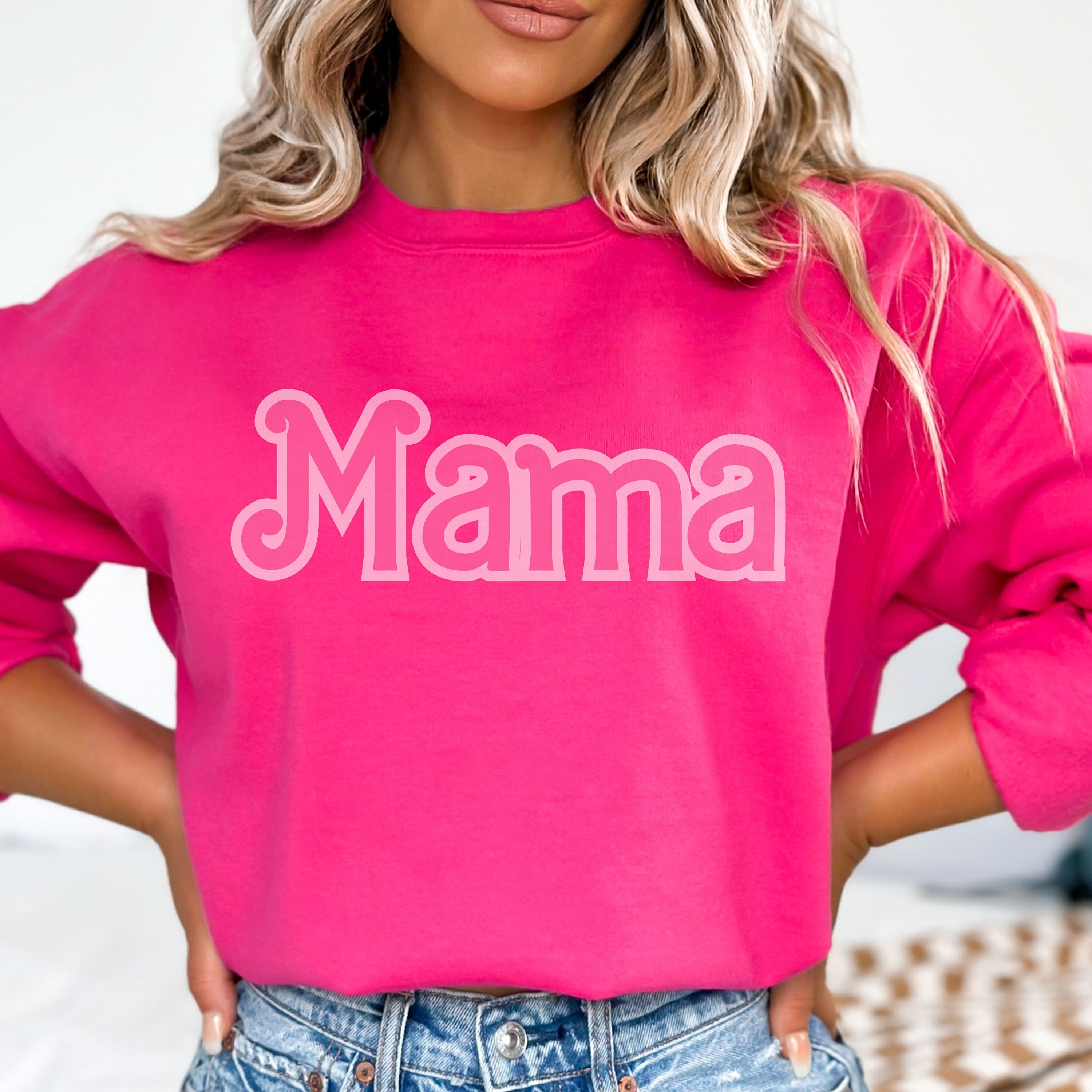 Mama sweatshirt pink hot sale