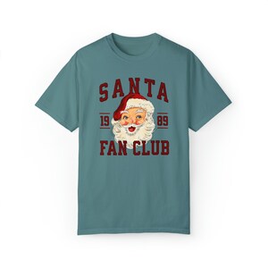Vintage Santa Shirt Retro Santa shirt, Vintage Santa tee, Custom Christmas Shirts, Santa Face Shirt, Christmas comfort colors shirt Blue Spruce