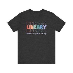 School Librarian Shirt, Library Shirt, back to school shirts, Library clerk shirt, Library day shirt, Plus size Librarian shirt image 5