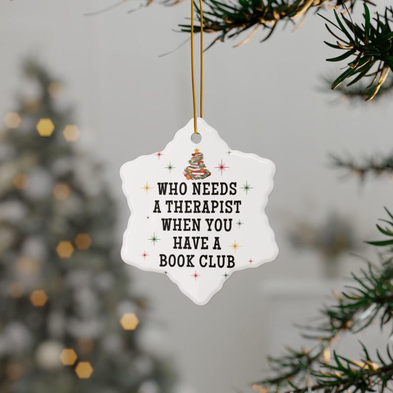 Weihnachtsgeschenke für Buchclubs, Weihnachtsschmuck für Buchclubs, lustige Geschenke für Buchclubgruppen, Weihnachtsschmuck für Buchclubs Bild 10