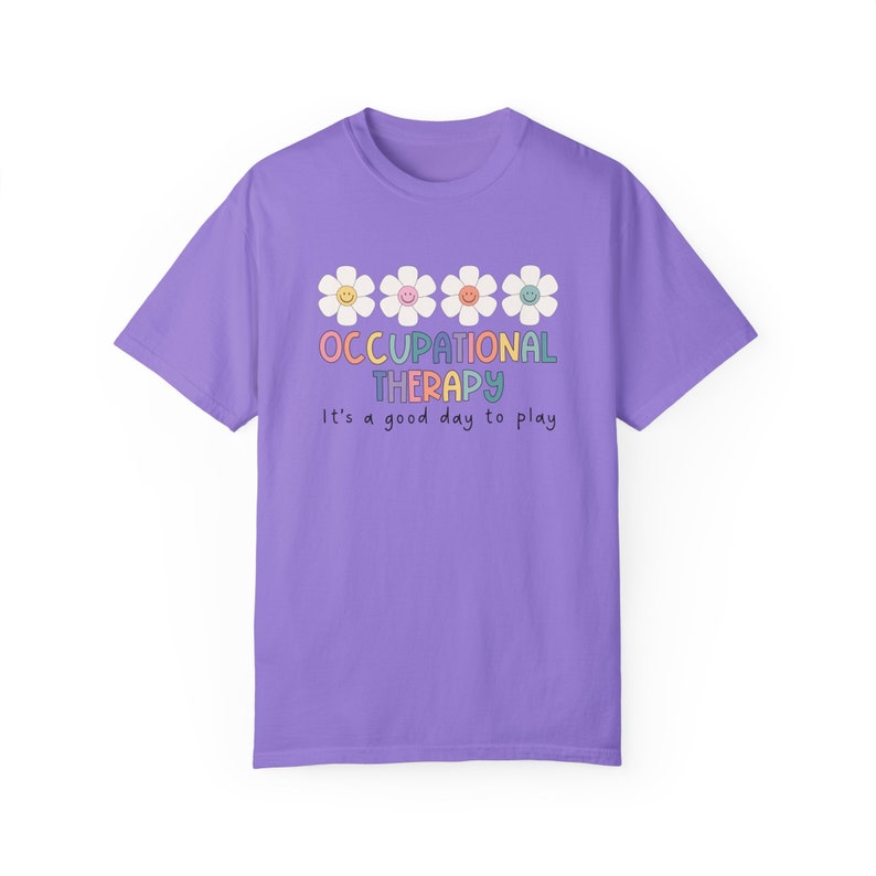 Occupational Therapy Shirt, Occupational Therapy group shirts, OT Shirts, OTA Shirts, Retro Occupational Therapy Shirt, Good day to play Violet