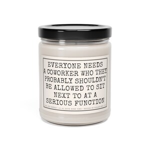 Funny Coworker gift, Coworker Candle, Co worker gifts, Christmas gift for coworkers, Colleague gift, funny gift for work bestie candle gifts image 5