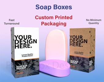 Custom Printed Boxes for Soap Packaging - Shipping Included