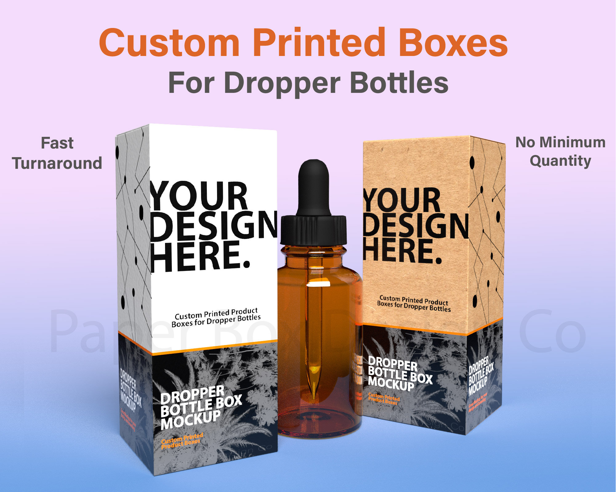 Custom Printed Dropper Bottle Boxes picture picture