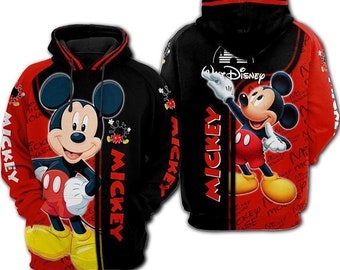 mickey zip up hoodie