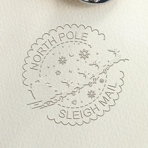 Weihnachtsmuster Prägestempel / Benutzerdefinierter Name Prägestempel / Aus dem Bibliothek Prägestempel / Weihnachtsgeschenk für Leser oder Familienmitglieder