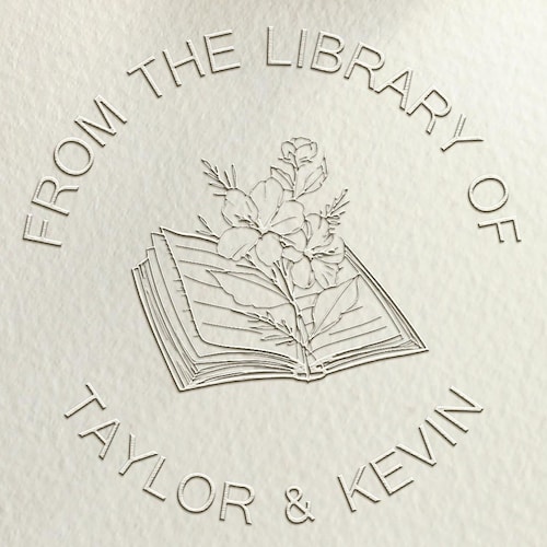 Custom Book Embosser Personalized Embosser Stampbook Etsy Canada