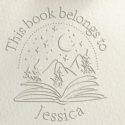 Book Embosser Custom With Your Name/from the Library Etsy