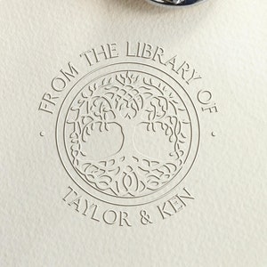 Custom Library Embosser Stamp Personal Book Embossing Stamp Personal Library  Embosser Custom Library Book Stamp Hand Hold Embosser 