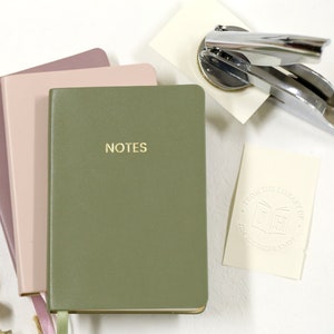 Buchdrucker mit Note book/Individuell mit Ihrem Namenspräger/Aus der Bibliothek Prägedrucker/Ex Libris Prägedruck/Geschenk für Buchliebhaber&Leser