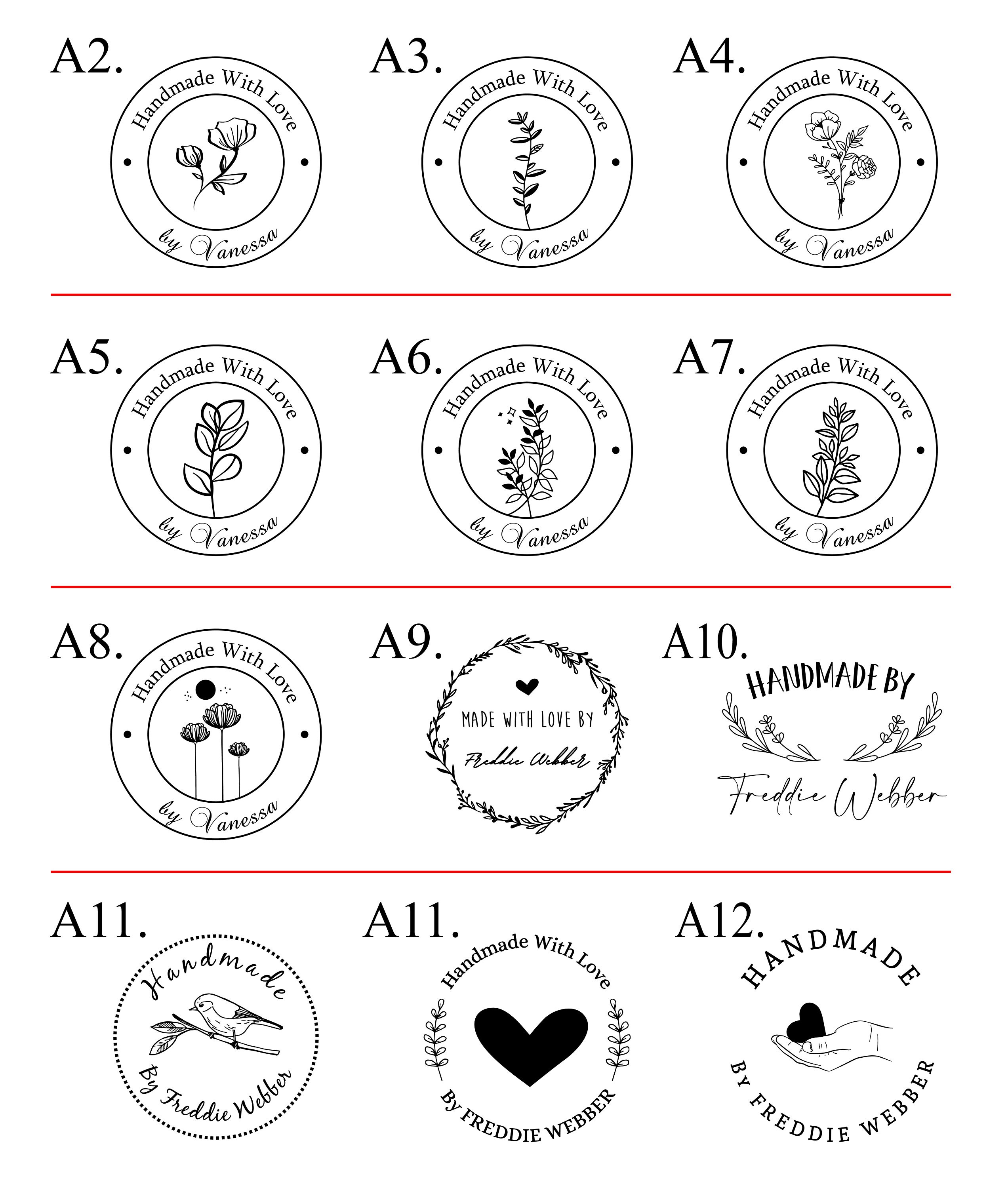 Floral Book embosser custom with your name/from the library Etsy