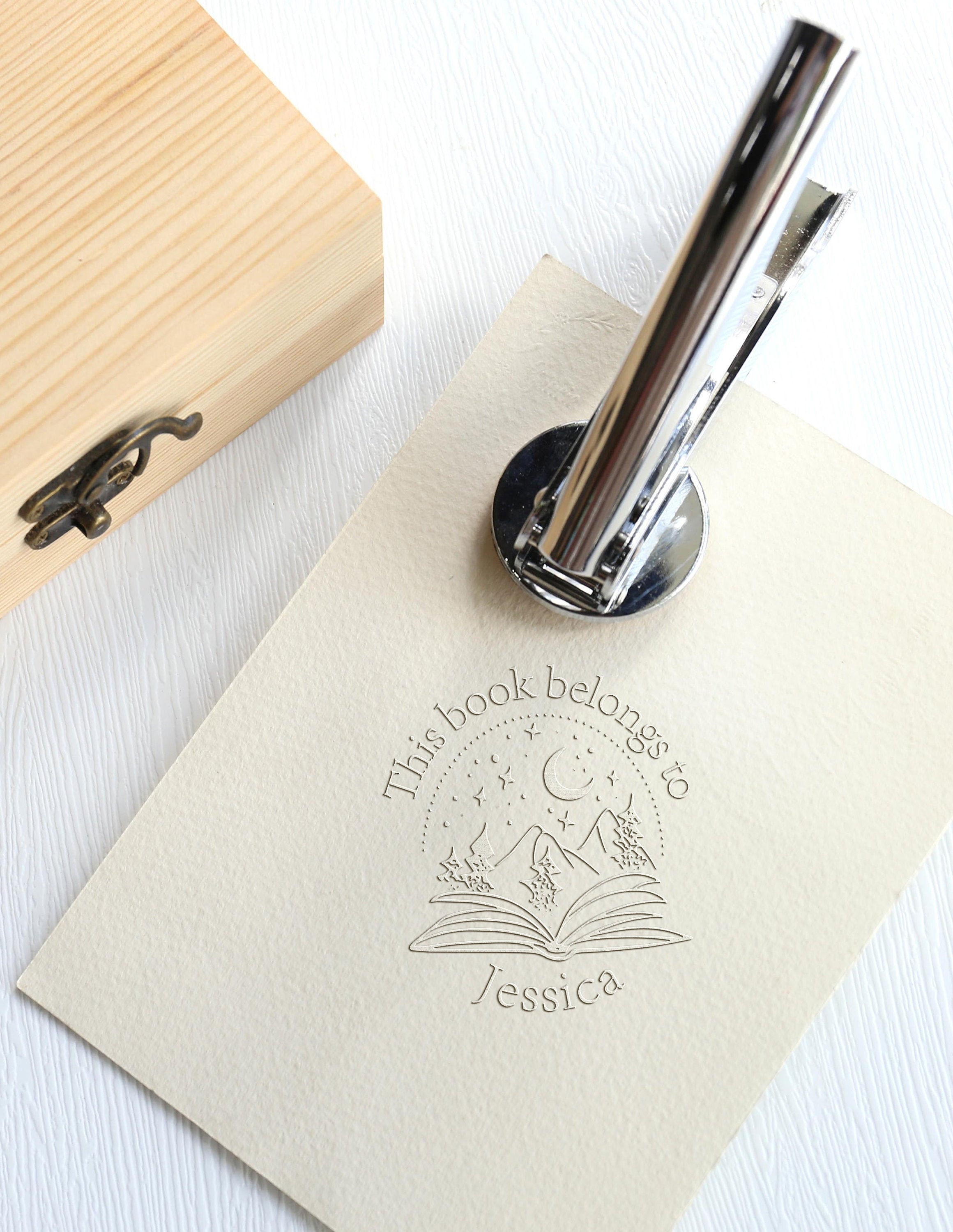 Library Book Embosser Seal Stamp Personalized Algeria