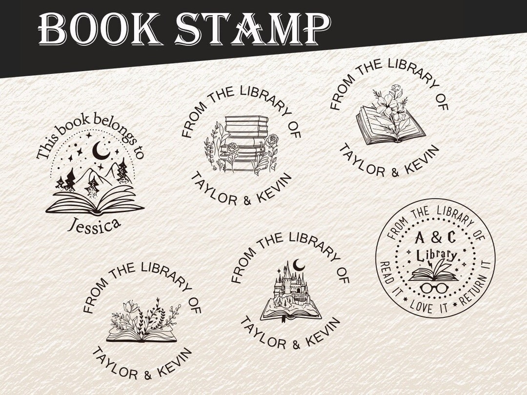 Personalized From the Library of Book Stamp/self Inking Stamp/custom