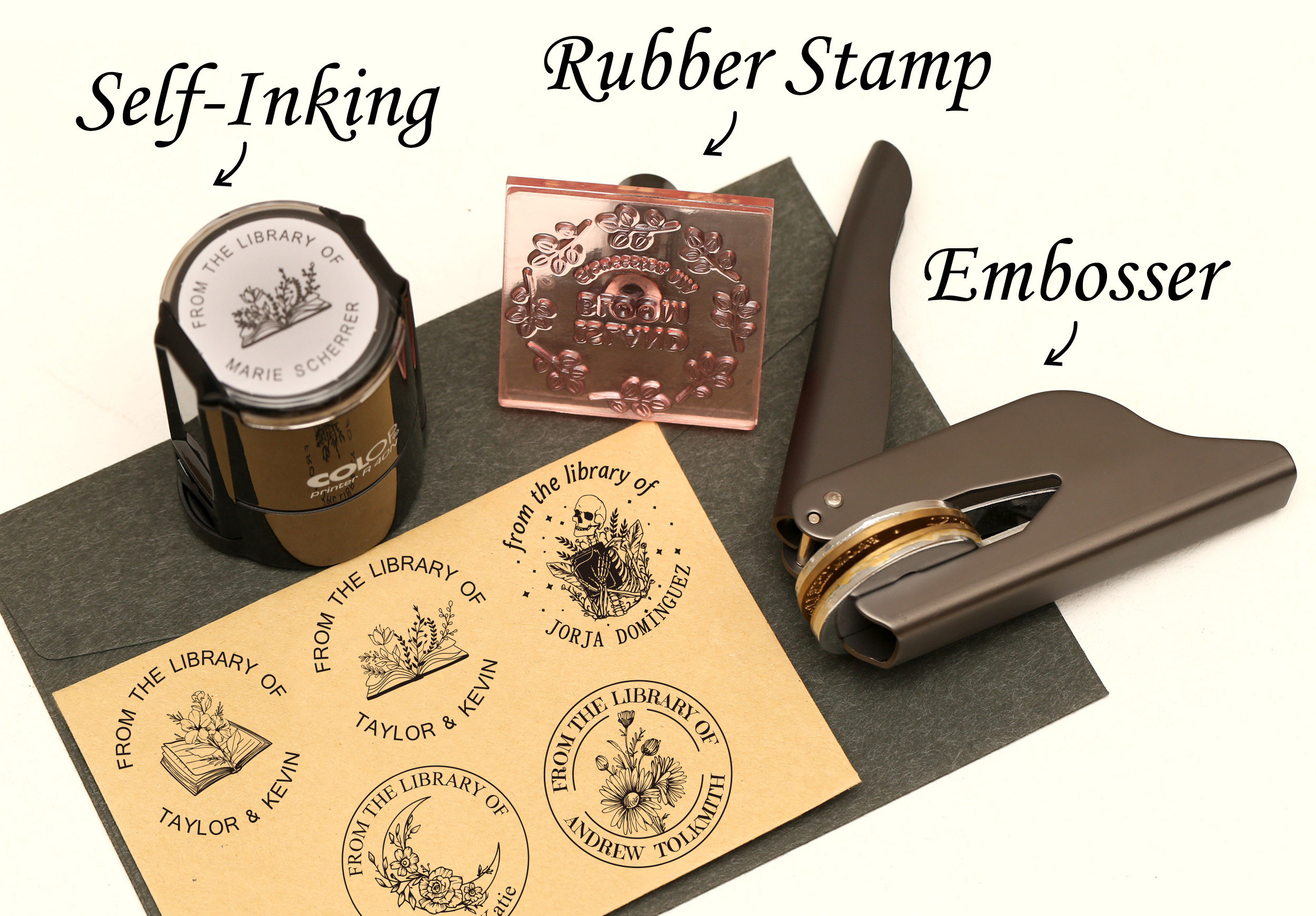 Custom Library Book Stamp with Turtle Theme | Personalized Embosser for  Exquisite Book Ownership | Embossing Stamp | Personalized Book Embosser 
