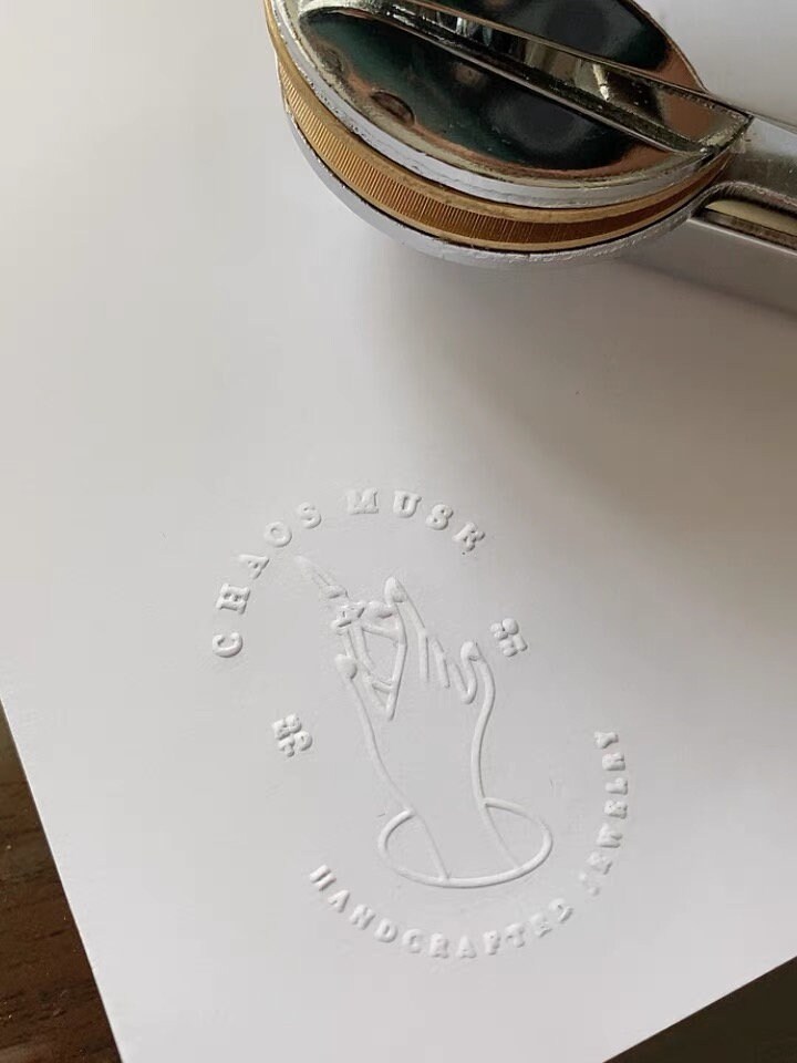 Floral Book embosser custom with your name/from the library Etsy