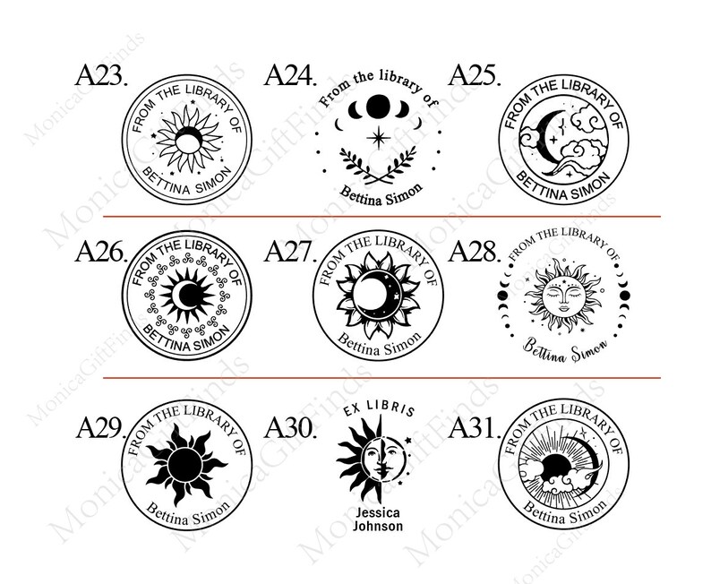 Book Embosser Custom With Your Name/from the Library Etsy Canada